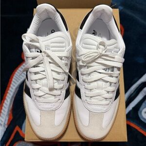 Adidas White and Black Retro Sneakers